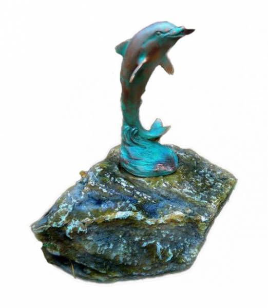 Aqua Nova F-DOLPHIN-OTT Delfinfigur, 7 kg, Höhe: 32 cm, Breite: 25 cm